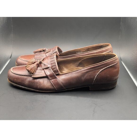 Bragano by Cole Haan Leather Tassel Loafers Brown Men\'s Size 11M main image 13